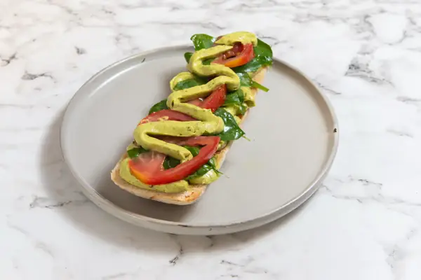 Guacamole toast (*VE)