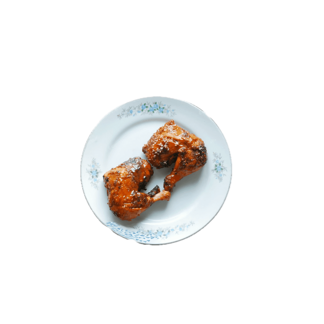 BBQ chicken thigh and leg